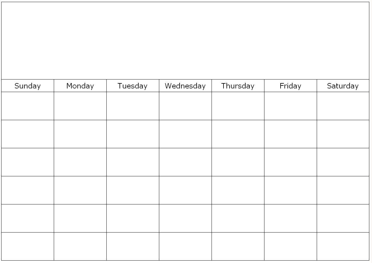Blank Printable Calendar Template Effective Blank Monthly Calendar Page without the Year