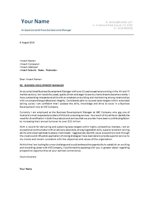 Business Cover Letter Template Business Administration Cover Letter Sample Free Samples