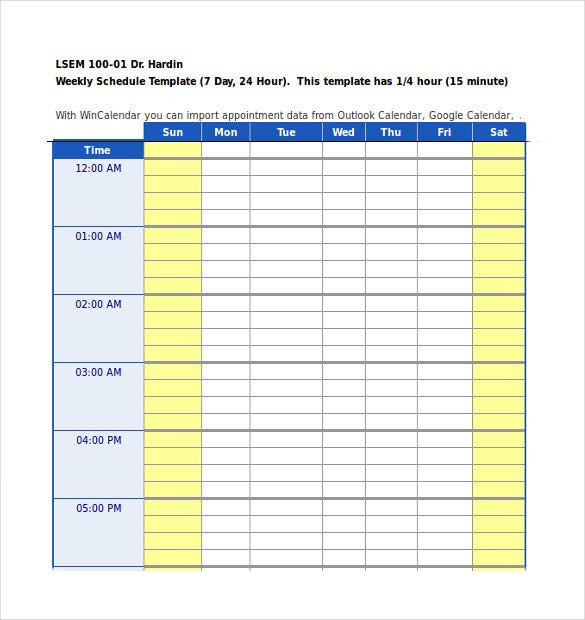 Daily Calendar Template Excel 31 Daily Planner Templates Pdf Doc
