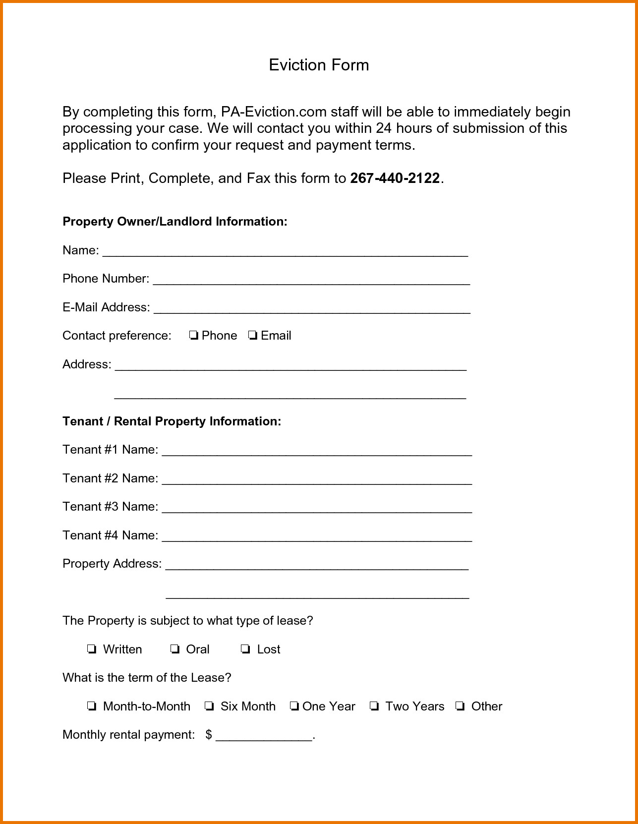 Eviction Letter Template Free Eviction Letter Template Pdf Examples