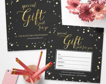 Photography Gift Certificate Template Graphy Christmas Gift Certificate Template for