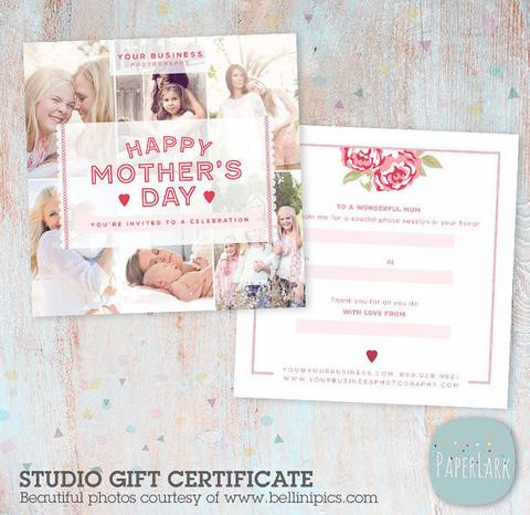 Photography Gift Certificate Template Graphy Studio Gift Certificate Template Vg004