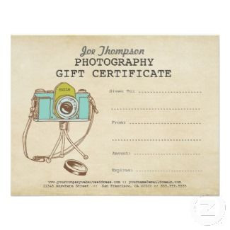 Photography Gift Certificate Template Graphy T Certificate Template Sweet T Idea