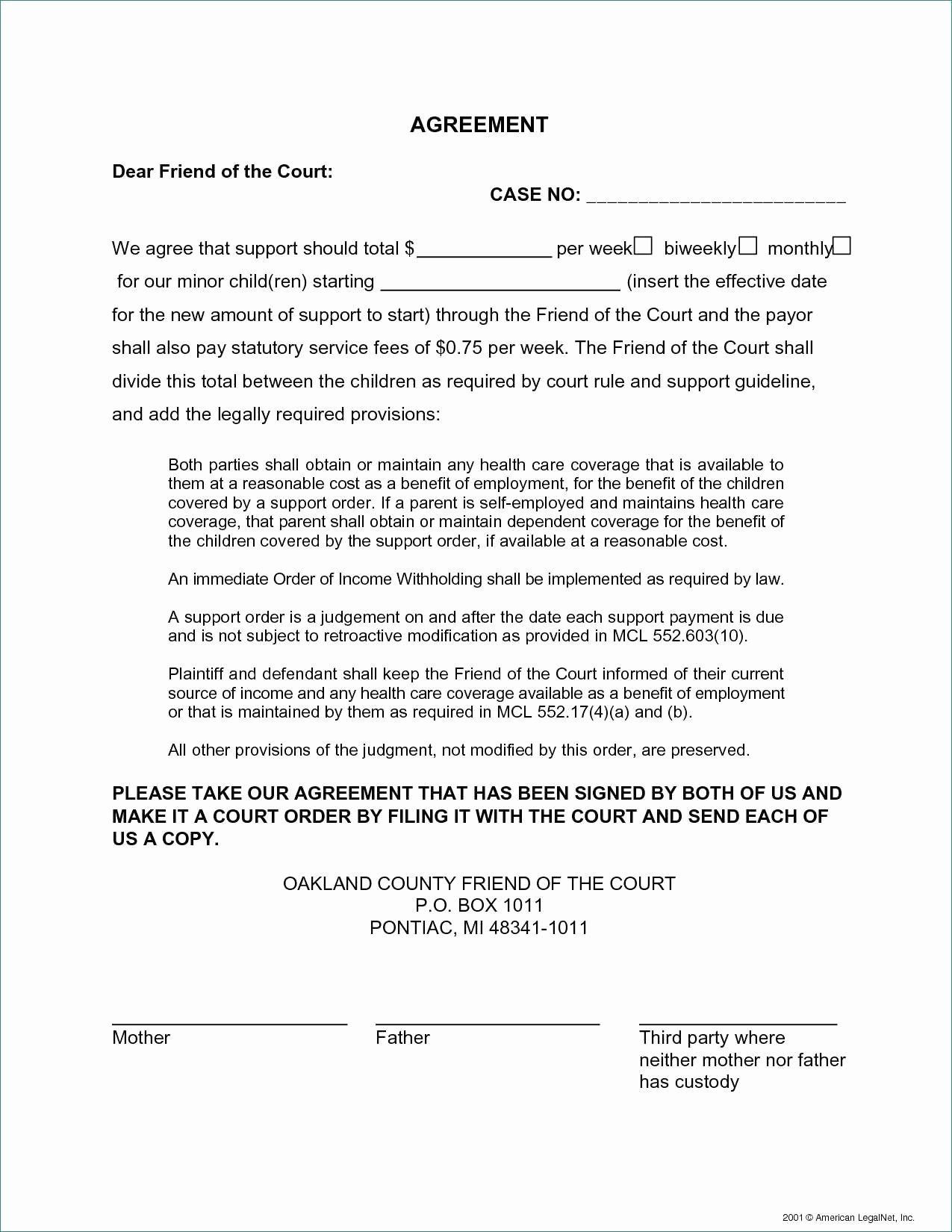Child Custody Letter Template Child Custody Letter Template Unique Sample Declaration
