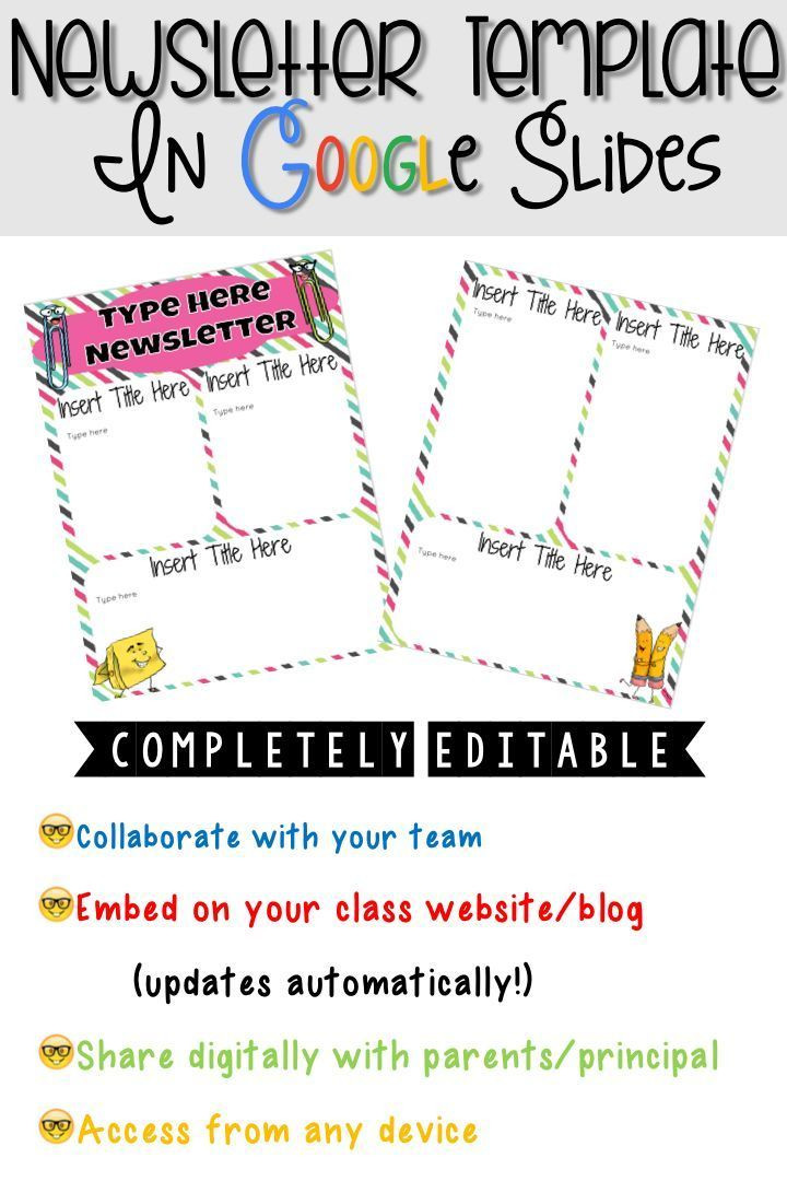 First Grade Newsletter Template First Grade Simple Newsletter Template Classroom
