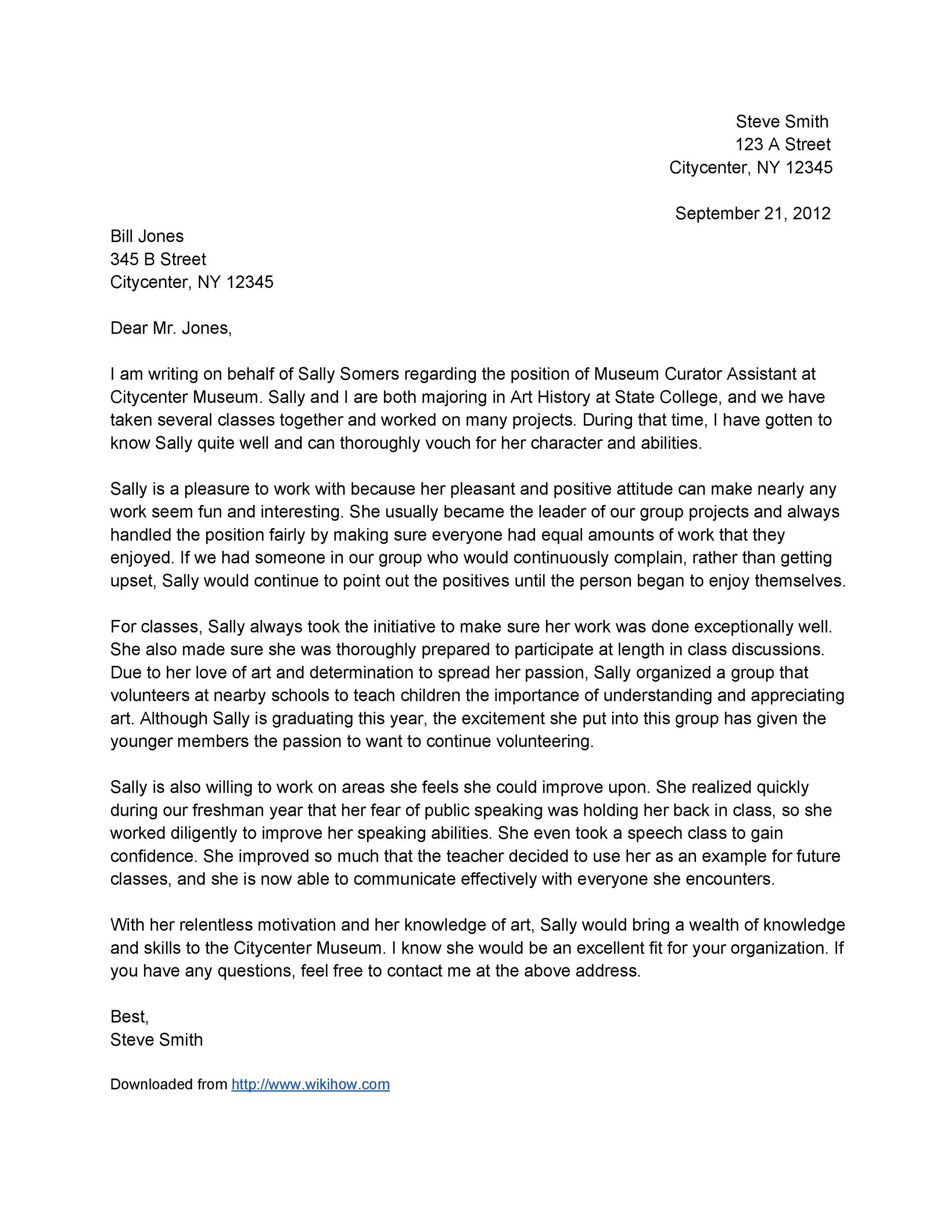 Free Reference Letter Template How to Write A Great Letter Re Mendation for A