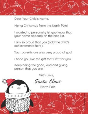 Letter From Santa Template 9 Free Letter From Santa Template Download [word Pdf]