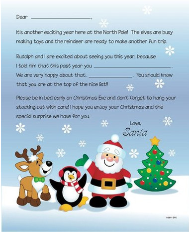 Letter From Santa Template Free Printable Santa Letters Via Free N Fun Christmas