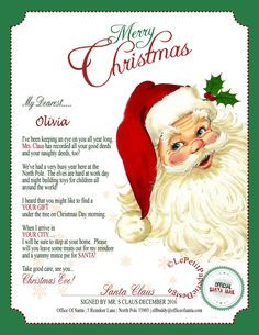 Letter From Santa Template Re Usable Ms Word Template From Santa Letter Templates