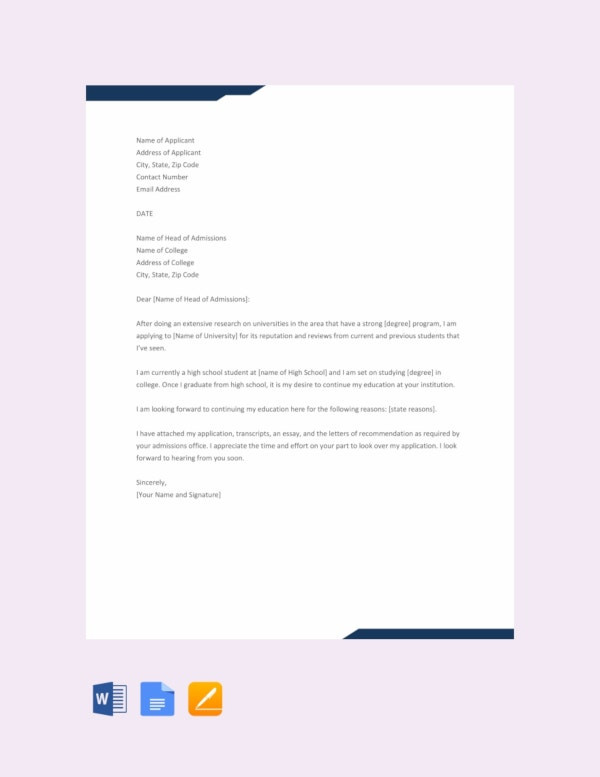 Letter Of Application Template 94 Best Free Application Letter Templates &amp; Samples Pdf