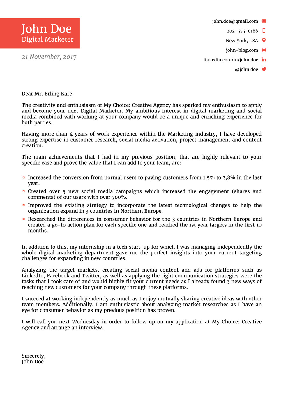 Letter Of Application Template Application Letter Template
