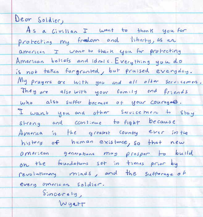 Letter to soldier Template Home Help Our Military Endure Letters to Our sol Rs