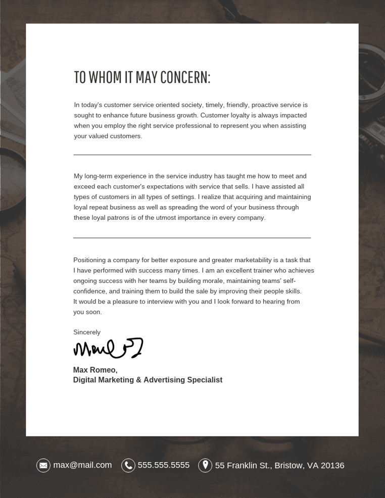 Modern Cover Letter Template top 14 Modern Cover Letter Templates to Download now