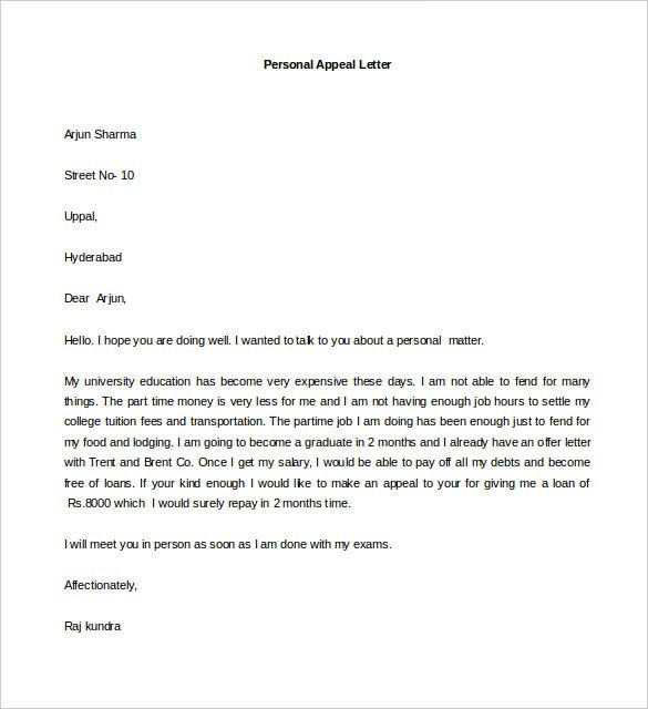 Personal Letter Template Word 44 Personal Letter Templates Pdf Doc