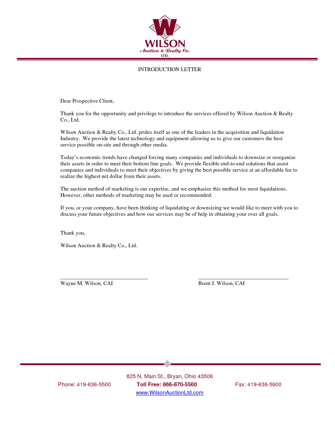 Business Introduction Letter Template Pany Introduction Letter for New Business