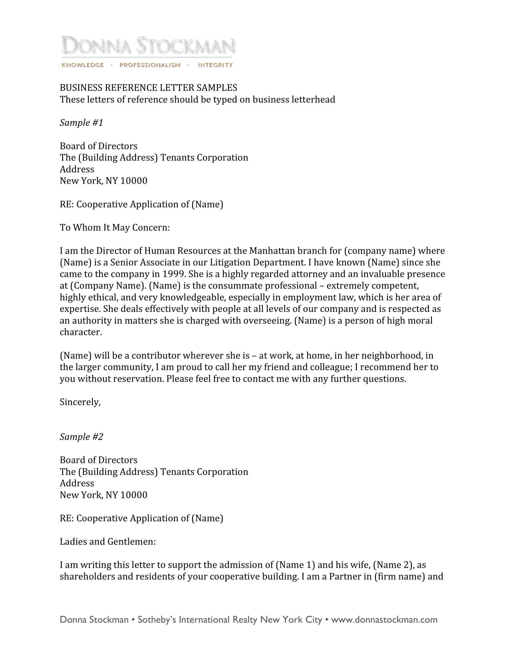 Business Reference Letter Template 10 Business Reference Letter Examples Pdf