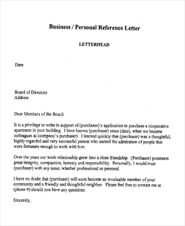 Business Reference Letter Template 17 Business Reference Letter Examples Pdf Doc