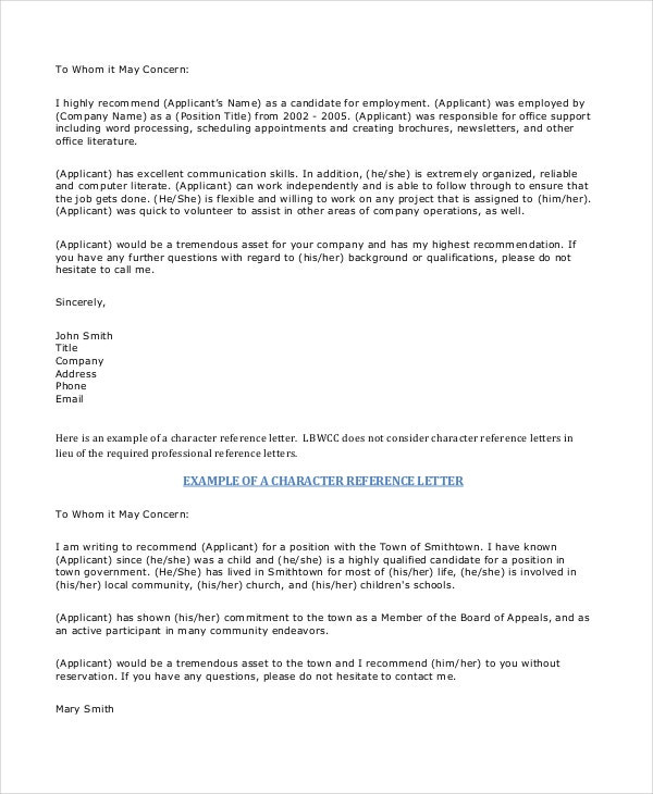 Business Reference Letter Template Business Reference Letter 7 Free Word Pdf Documents