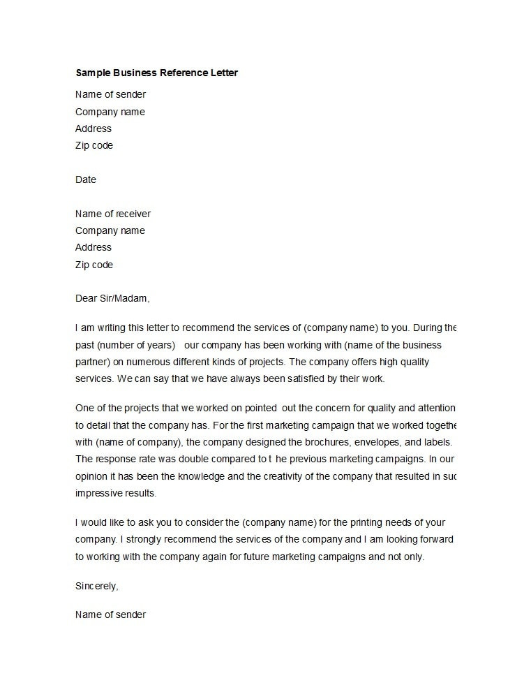 Business Reference Letter Template Labace Neutral Letter Reference Sample