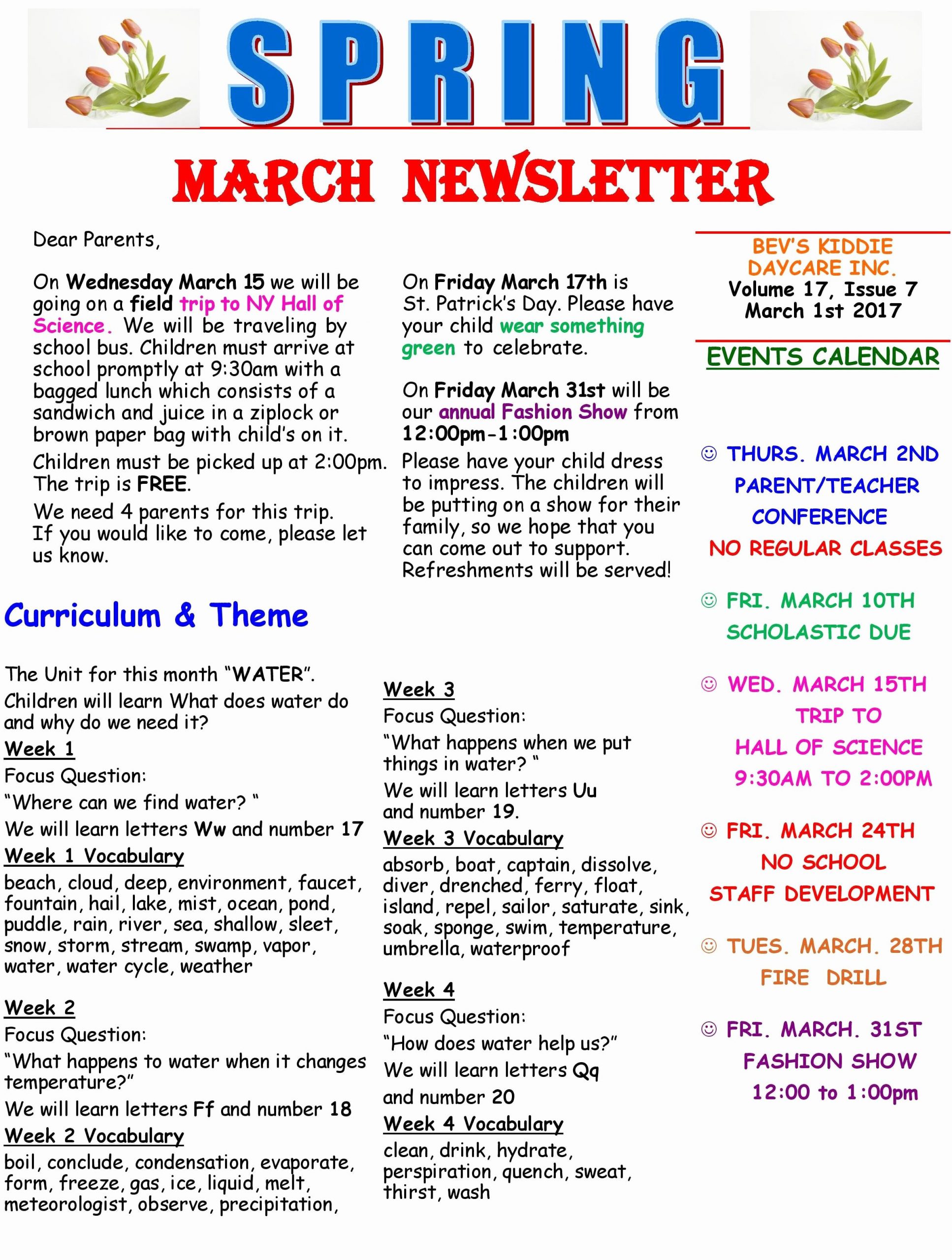 Child Care Newsletter Template Child Care Newsletter Template