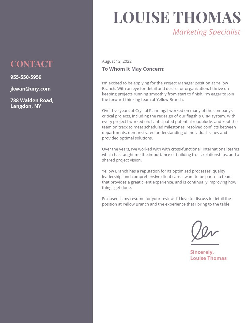 Cover Letter Design Template 20 Creative Cover Letter Templates to Impress Employers