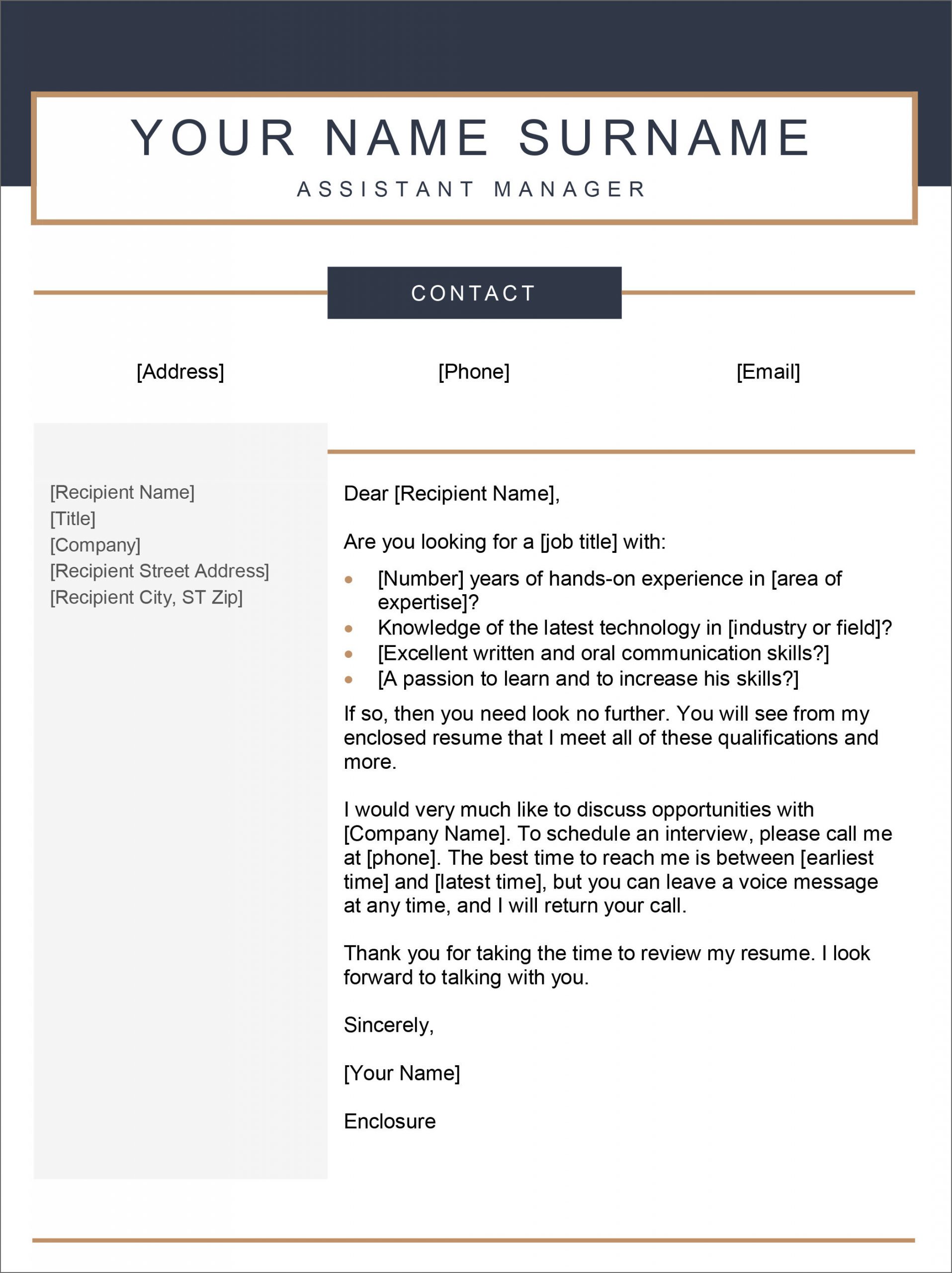 Cover Letter Template Free 13 Free Cover Letter Templates for Microsoft Word Docx and