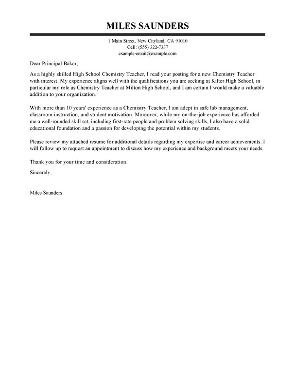 Education Cover Letter Template Best Education Cover Letter Examples