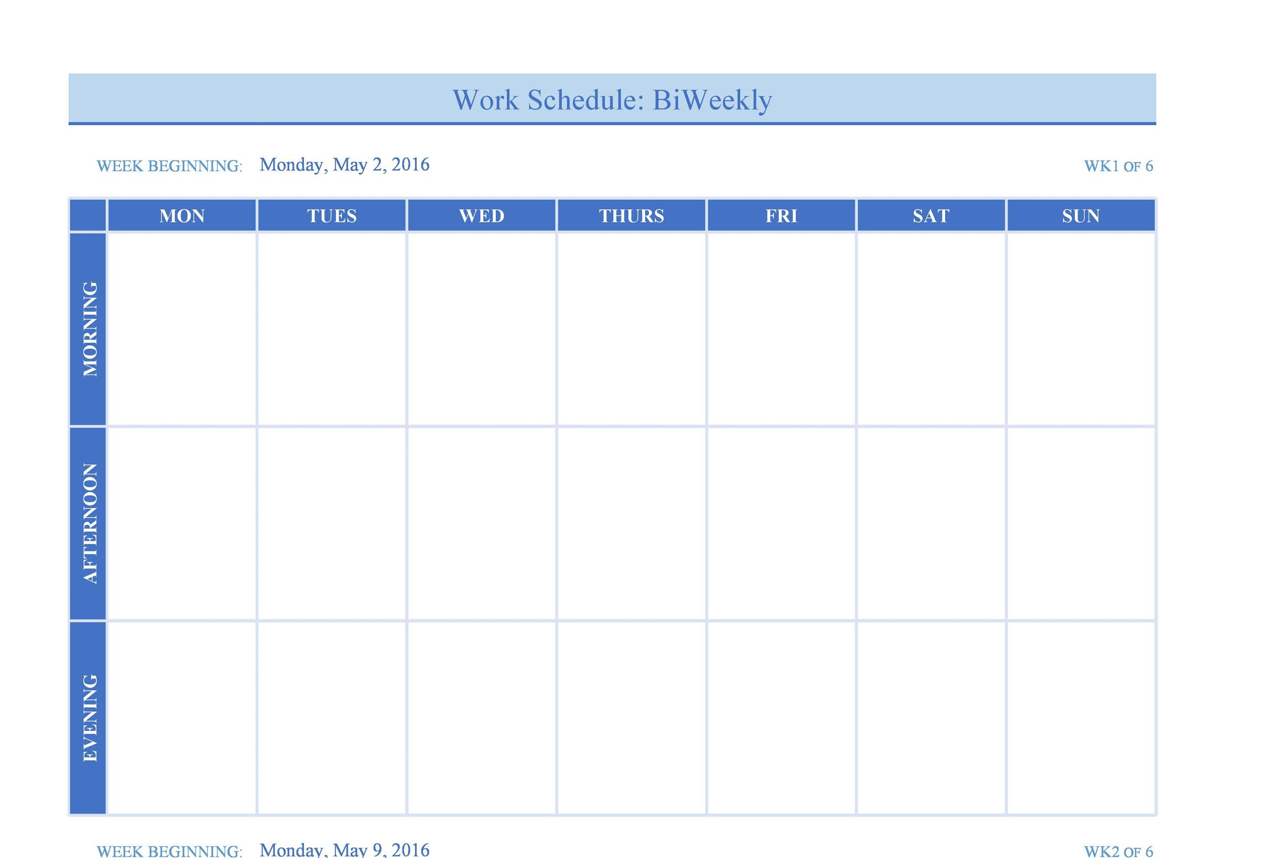Free Weekly Calendar Template 26 Blank Weekly Calendar Templates [pdf Excel Word]
