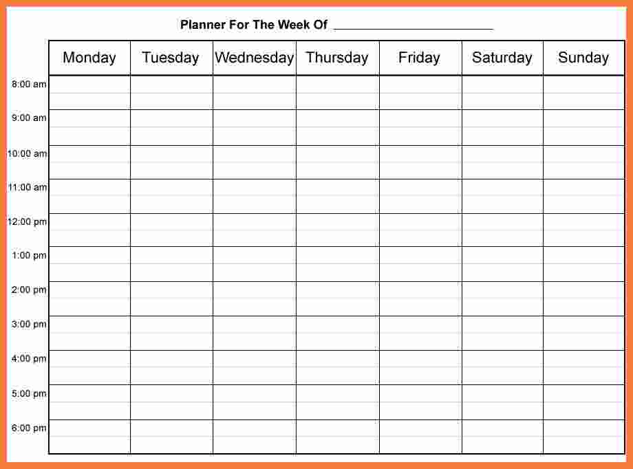 Free Weekly Calendar Template 8 Free Weekly Calendar Template
