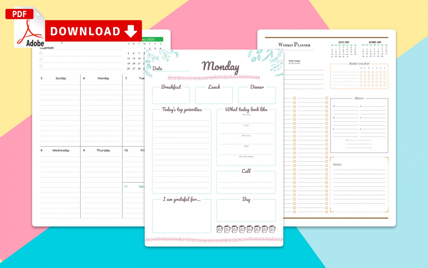 Free Weekly Calendar Template Calendar Week to View Printable