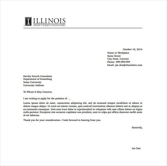 General Cover Letter Template 15 General Cover Letter Templates Free Sample Example