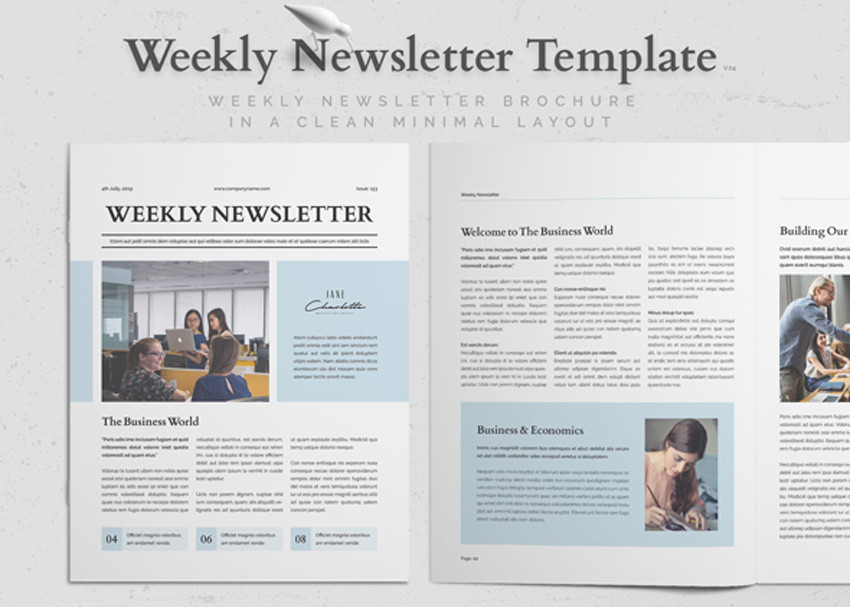 In Design Newsletter Template 33 Best Indesign Newsletter Templates New for 2019