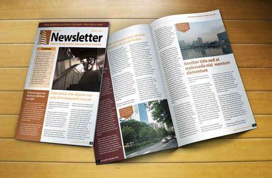 In Design Newsletter Template Free Indesign Newsletter Template