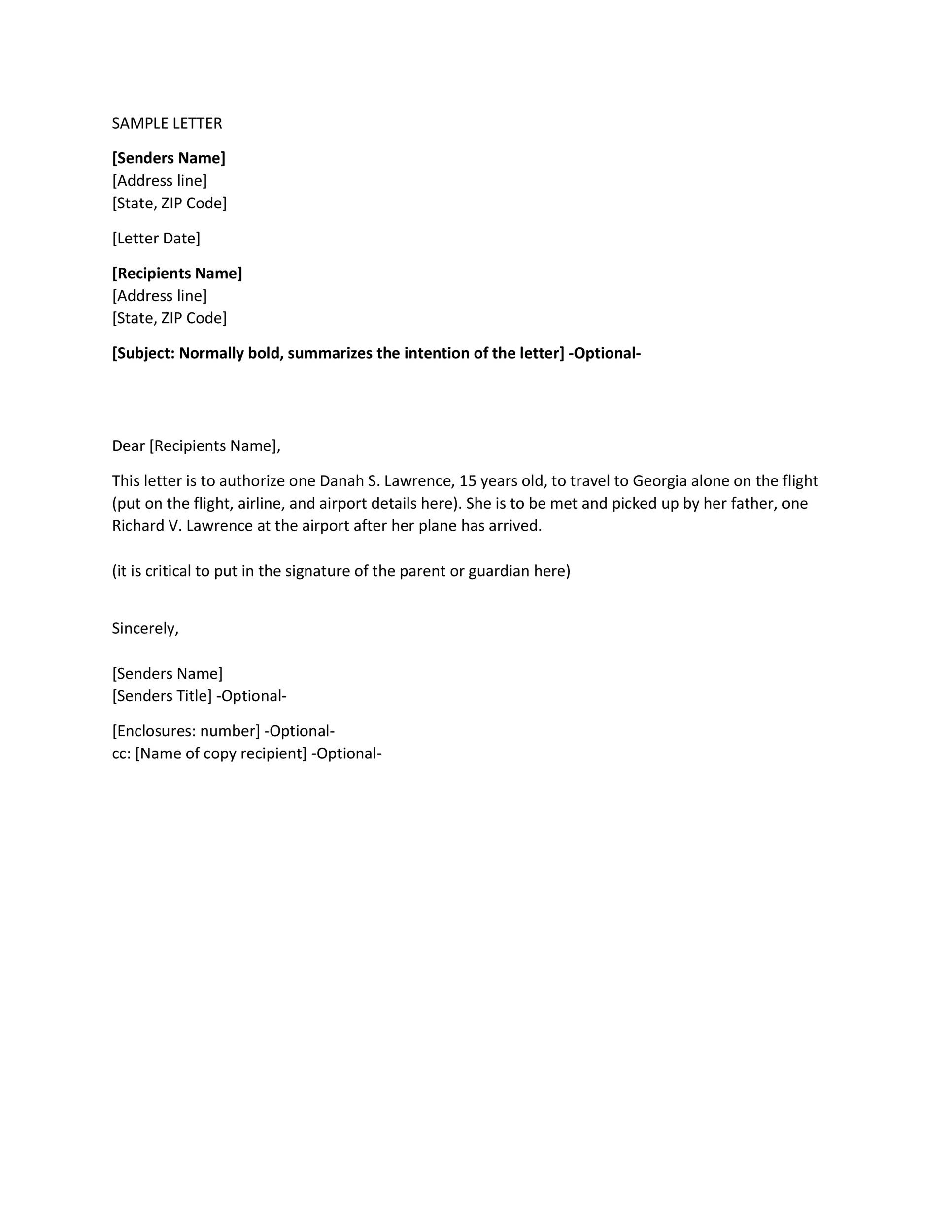 Letter Of Consent Template 46 Authorization Letter Samples &amp; Templates Templatelab