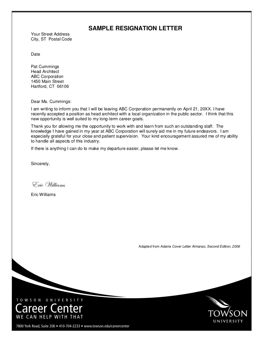 Letter Of Resignation Template 29 Resignation Letter Examples In Pdf
