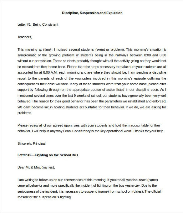 Letter to Parent Template 8 Parent Letter Templates Free Sample Example format