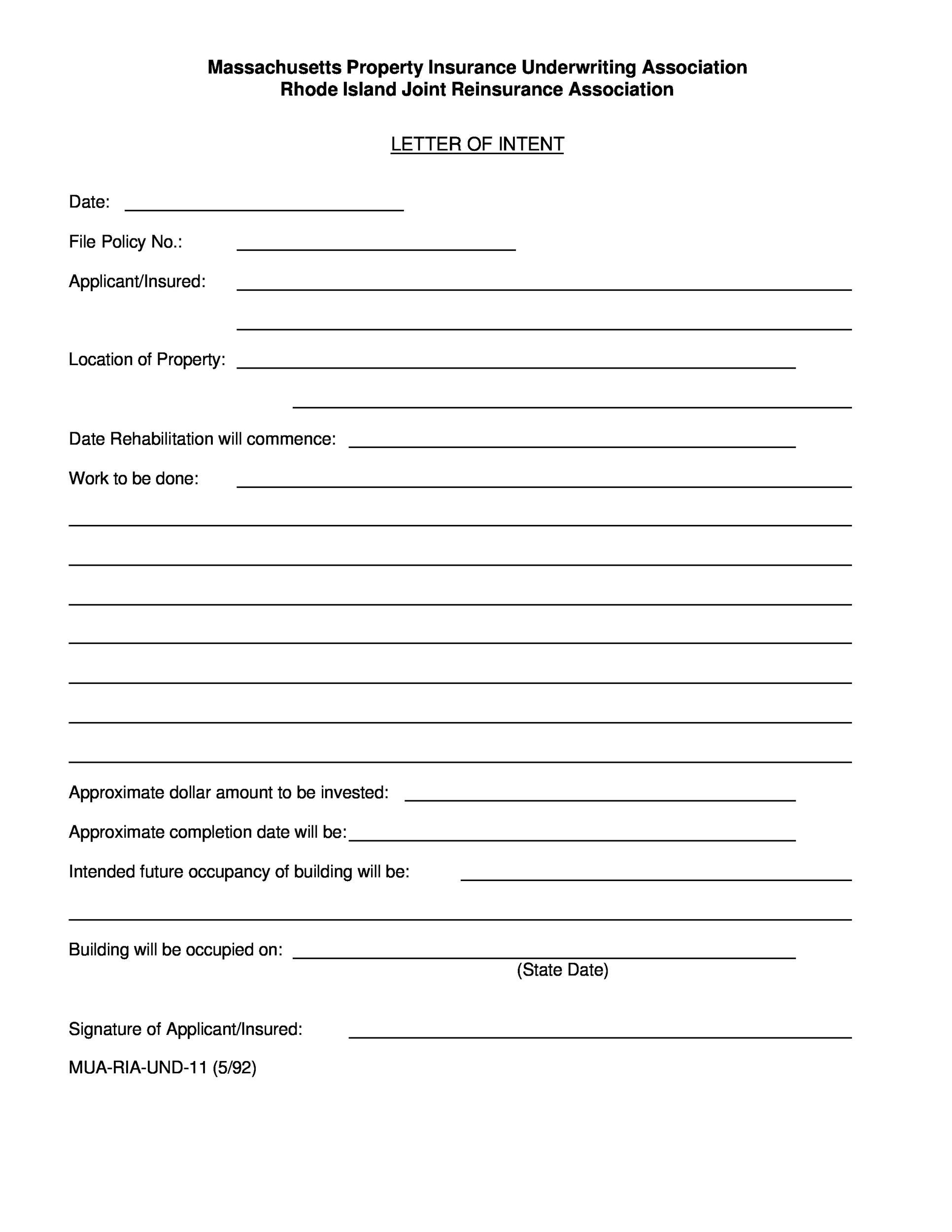 Letters Of Intent Template 40 Letter Of Intent Templates &amp; Samples [for Job School