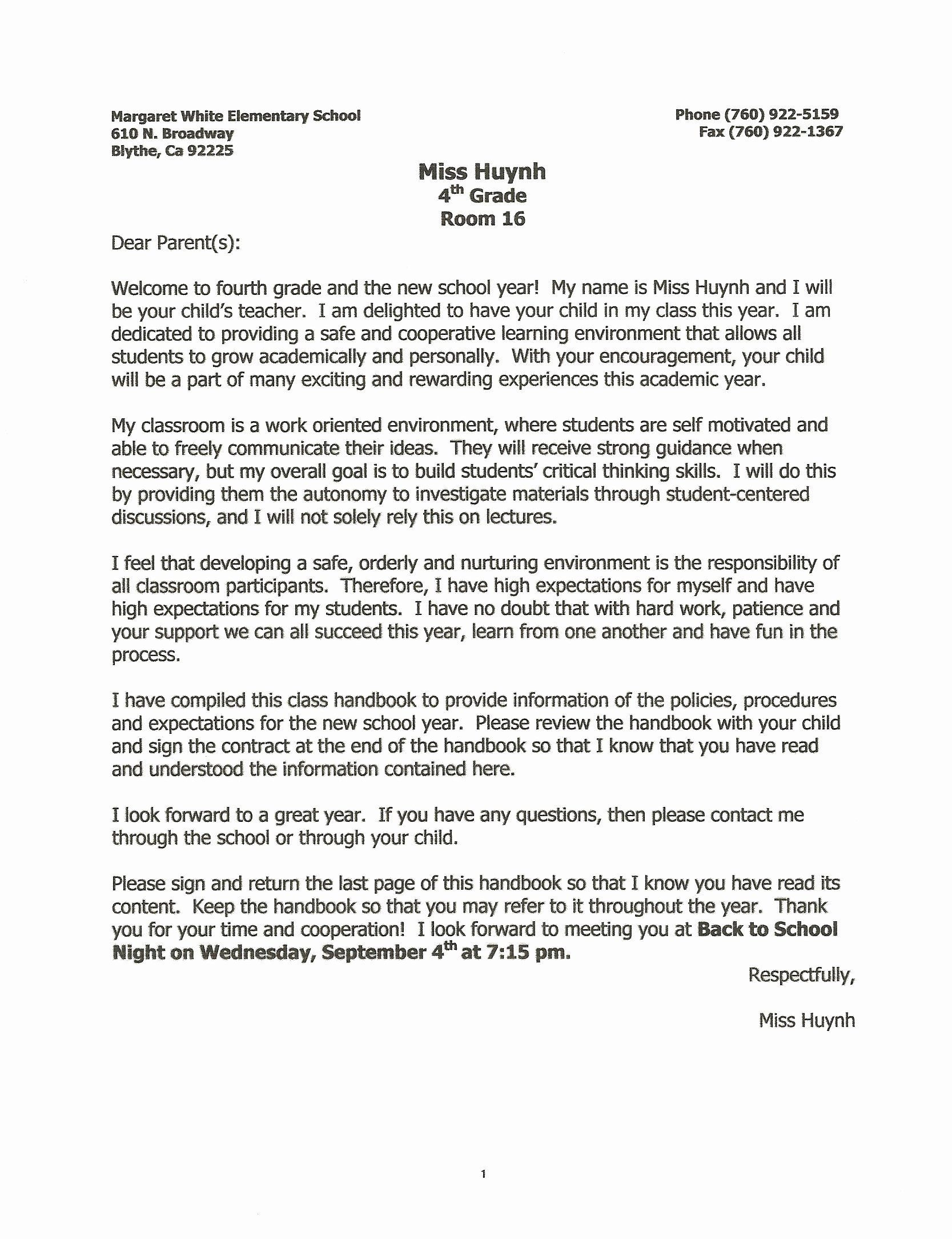 Letters to Parents Template Letter to My Parents Best Classroom Management In 2020