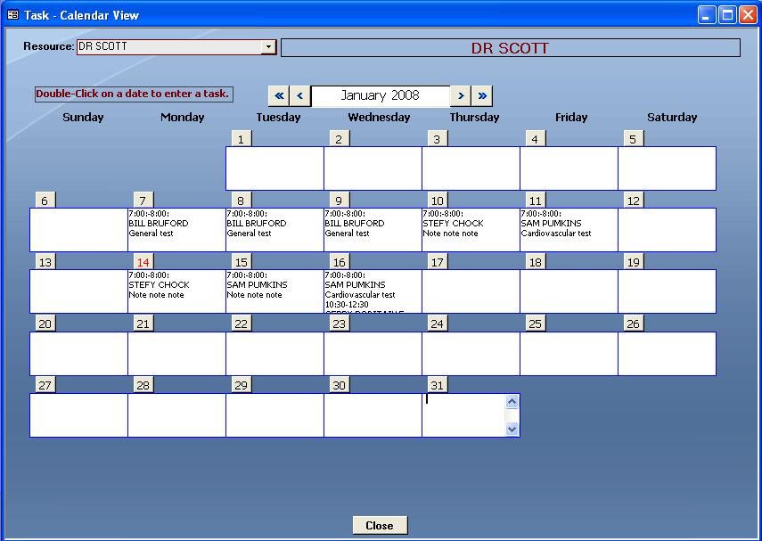 Microsoft Access Calendar Template Microsoft Access Scheduler Database Template Task