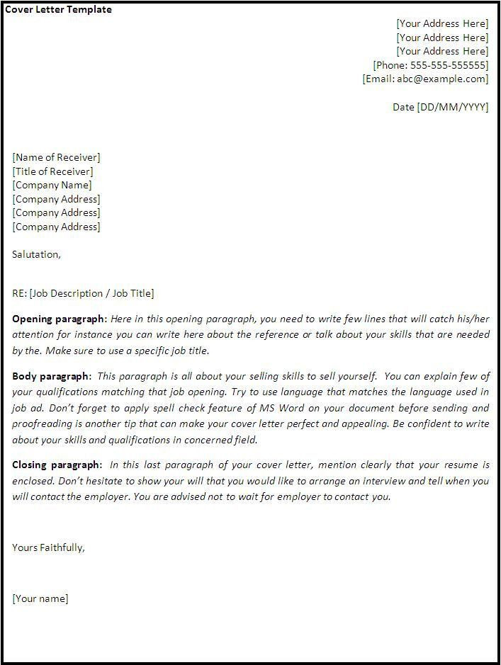 Openoffice Cover Letter Template Openoffice Cover Letter Template In 2020