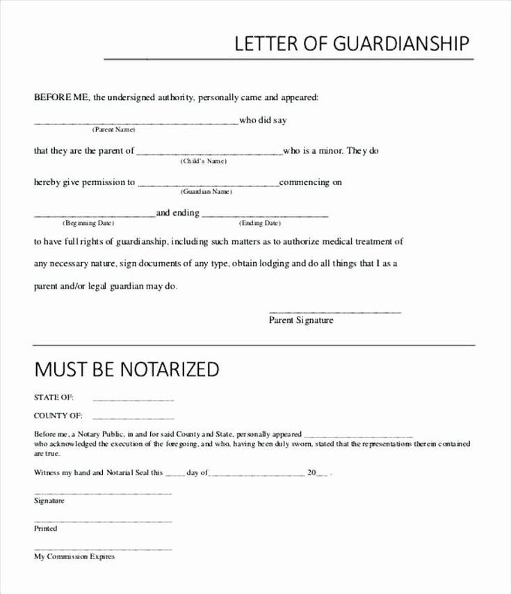 Permanent Guardianship Letter Template Permanent Guardianship Letter Template or Temporary
