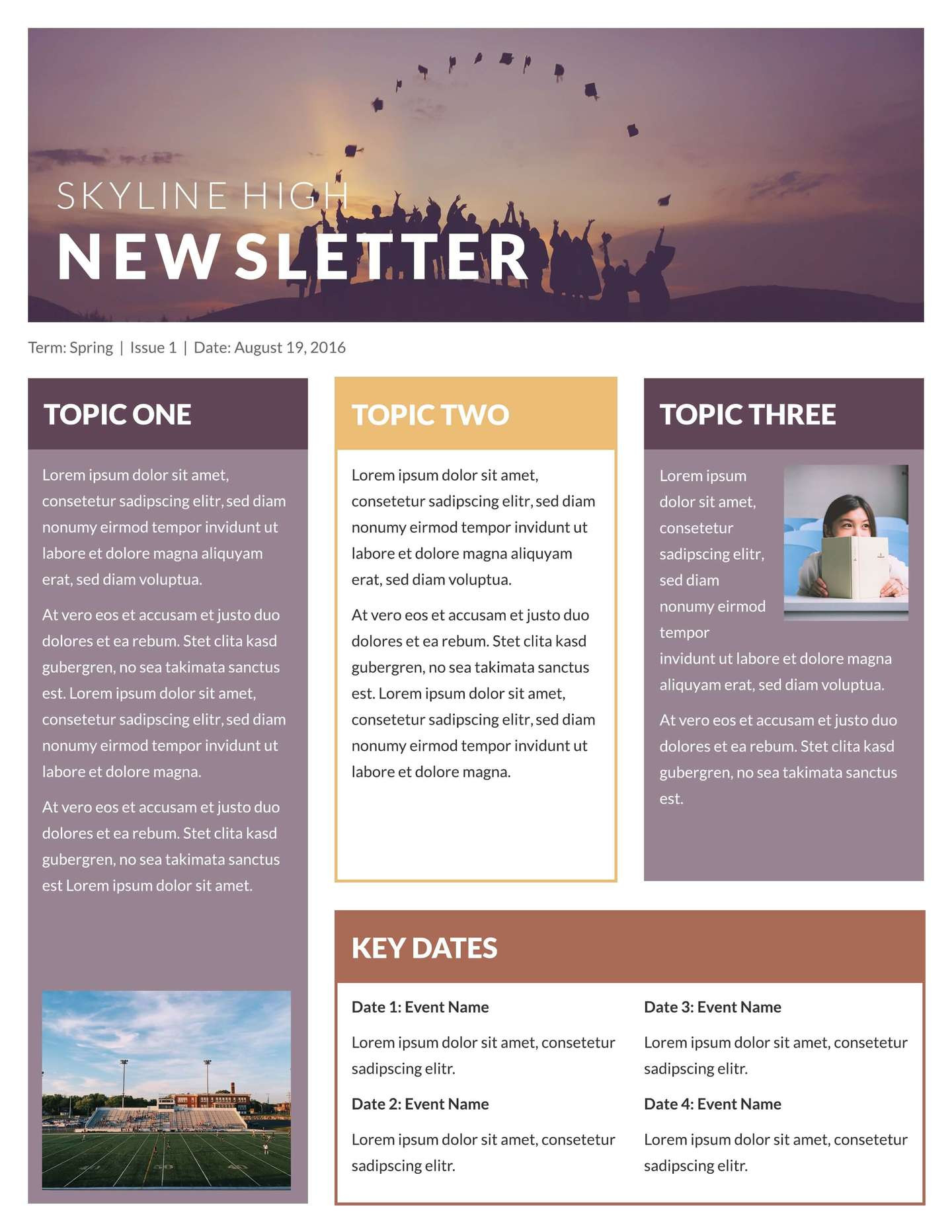 800 Free Printable & Email Newsletter Templates