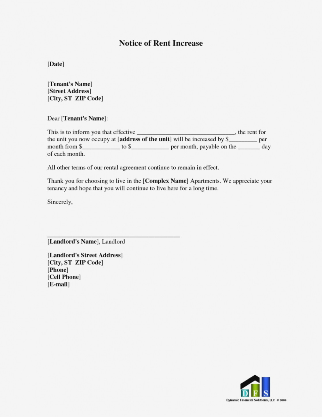 Rent Increase Letter Template Free Printable Rent Increase Letter Uk