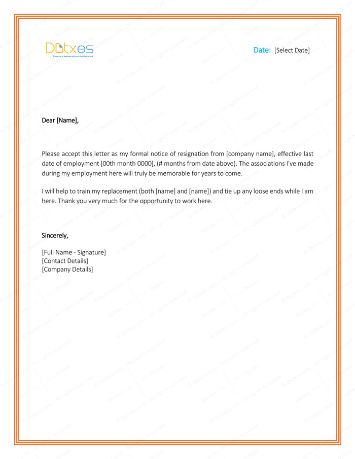 Resignation Letter Template Free 5 Resignation Letter Templates to Write A Professional