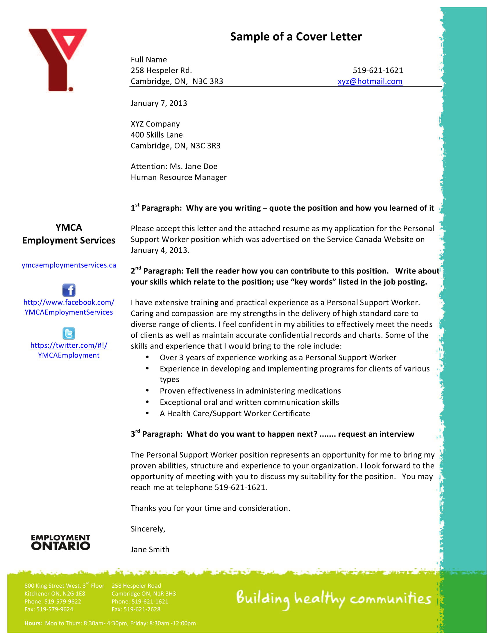 Sample Cover Letter Template 21 Cover Letter Examples Pdf
