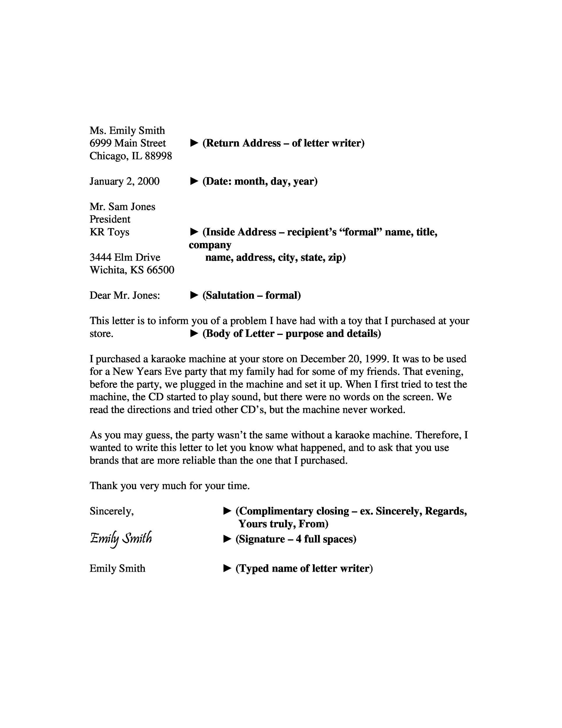 Business form Letter Template 35 formal Business Letter format Templates &amp; Examples