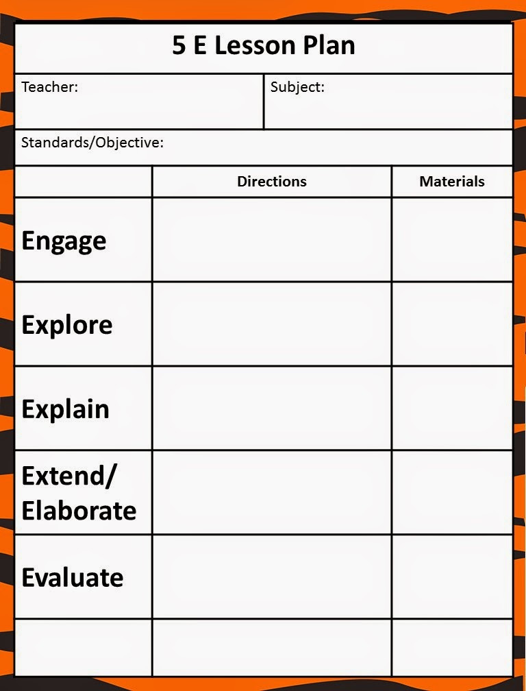 5 E Lesson Plan Queen Of the Jungle the 5e Model Our New Lesson Plans