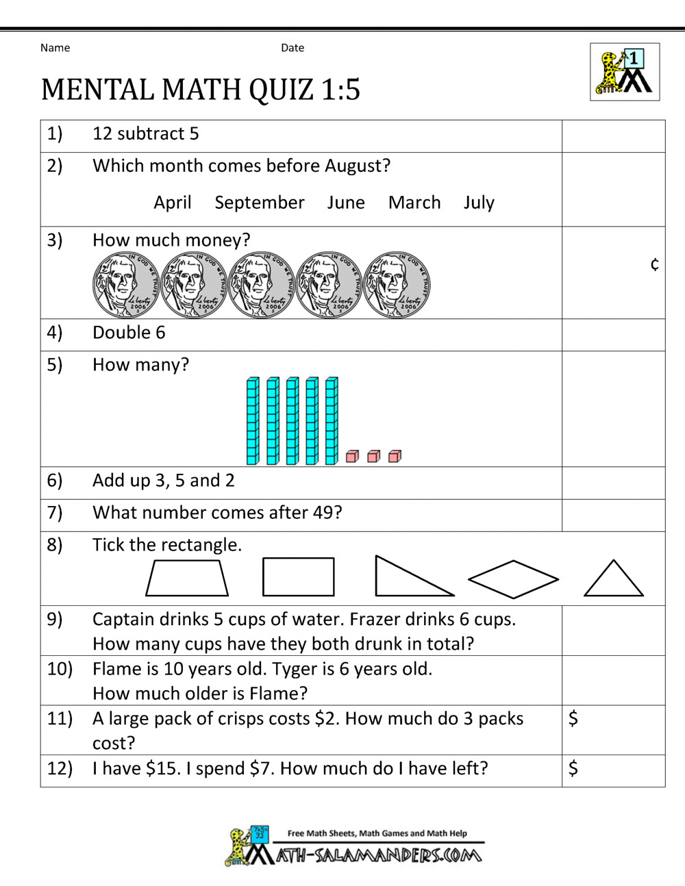6th Grade Math Lesson Plan Math Worksheets for In Ing 6th Graders