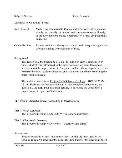 7th Grade Science Lesson Plans Science Lesson Plan for 7th Grade