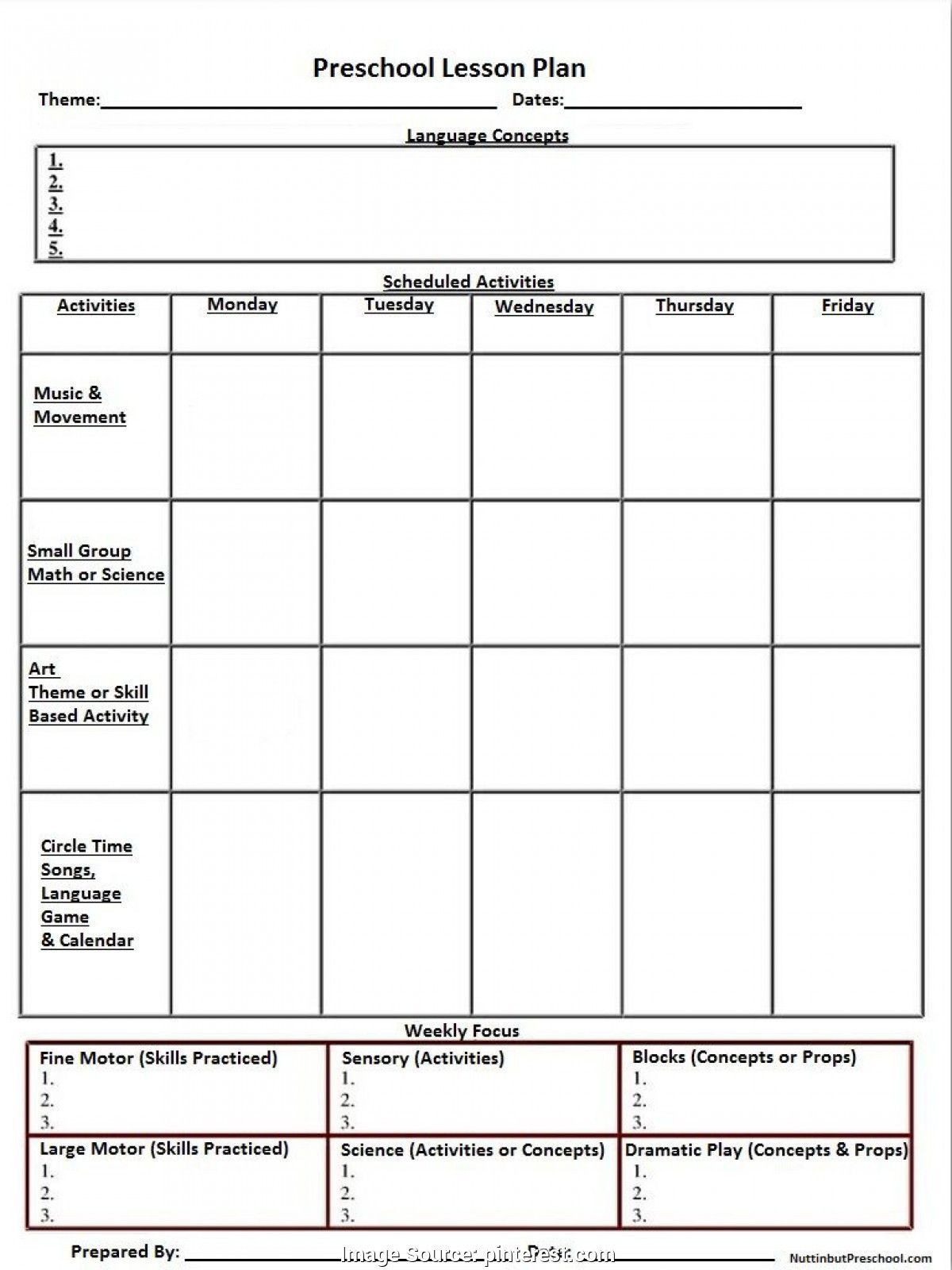 After School Program Lesson Plans Vpk Lesson Plan Template New Simple Math Lesson Plan